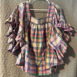 Terra Sky Square Neck Flowing Shirt